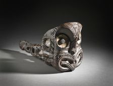 Carved Bar (paepae), c.1800. Creator: Unknown
