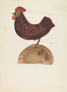 Carved Bird, 1935/1942. Creator: Unknown