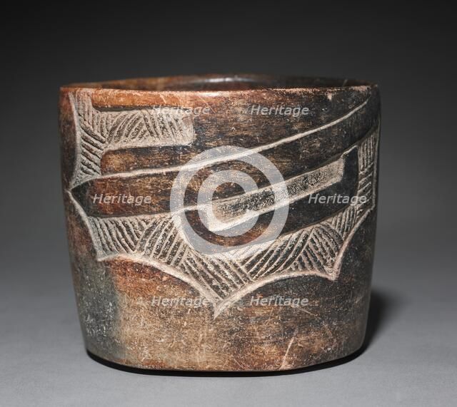 Carved Bowl, 1200-900 BC. Creator: Unknown.