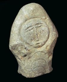 Carved Celtic Head, 1st century