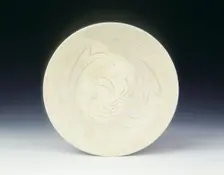 Carved Cizhou bowl with goose, Northern Song dynasty, China, 11th century. Creator: Unknown