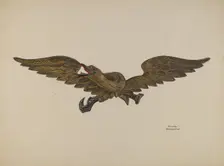 Carved Eagle, c. 1938. Creator: Beverly Chichester