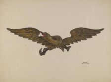 Carved Eagle, c. 1938. Creator: Beverly Chichester