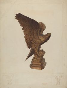 Carved Eagle, c. 1938. Creator: Edward L Loper