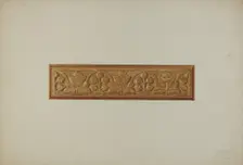 Carved Furniture Detail, 1939. Creator: John Sullivan