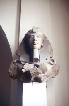 Carved head of king Akhenaten, Ancient Egyptian, 18th Dynasty, c1353-c1334 BC