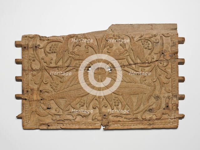 Carved Panel with Mythical Birds, Late 16th century. Creator: Unknown.