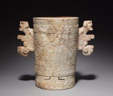 Carved Stone Vessel, 700-1000. Creator: Unknown