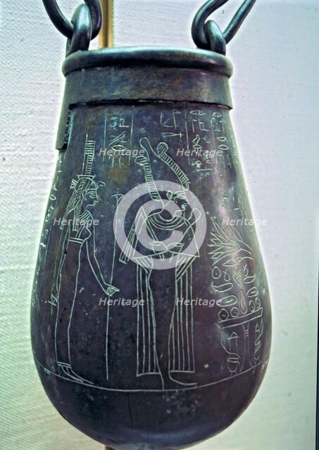 Carved situla.