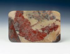 Carved soapstone plaque with landscape, China, mid-18th century. Creator: Unknown