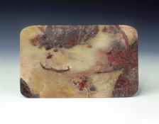 Carved soapstone plaque with scene of Su Shi at the Red Cliffs, China, mid-18th century