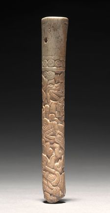 Carved Tube, c. 1200-1519. Creator: Unknown
