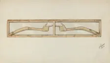 Carved Transom, c. 1937. Creator: Lawrence Flynn