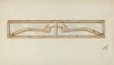 Carved Transom, c. 1937. Creator: Lawrence Flynn