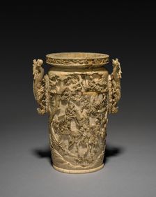 Carved Vase, 1800s. Creator: Unknown