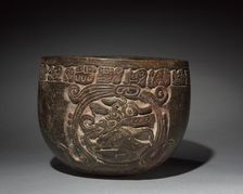 Carved Vessel, c. 600-1000. Creator: Unknown