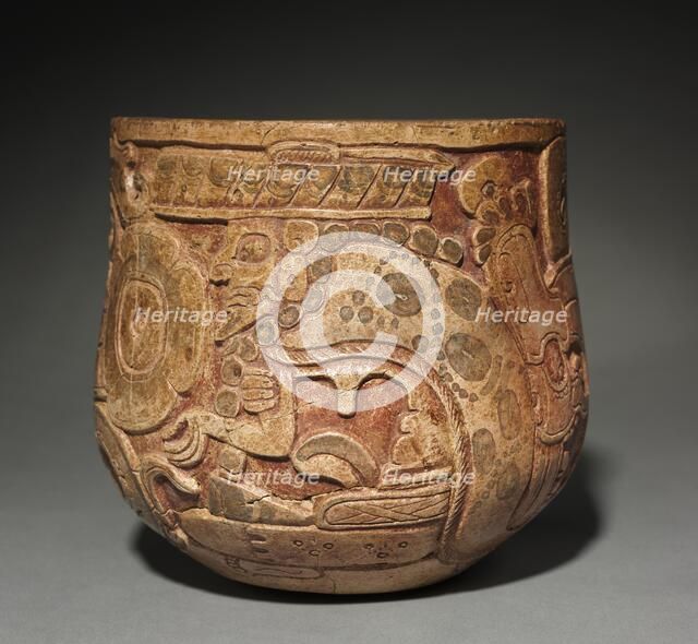 Carvel Vessel with an Underworld Diety (God L), 600-900. Creator: Unknown.