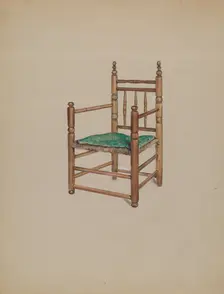 Carver Armchair, 1935/1942. Creator: Charles Squires