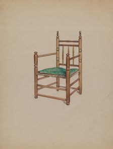 Carver Armchair, 1935/1942. Creator: Charles Squires