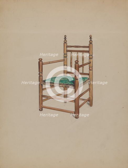 Carver Armchair, 1935/1942. Creator: Charles Squires.