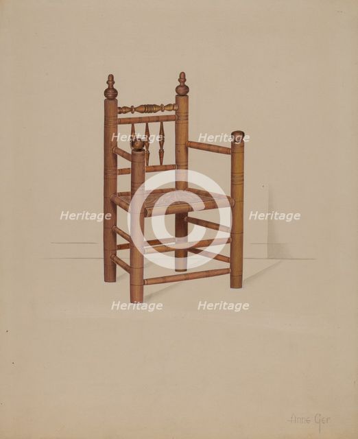 Carver Armchair, 1936. Creator: Anne Ger.