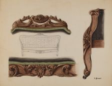 Carvings of a Sofa, c. 1937. Creator: Robert Stewart