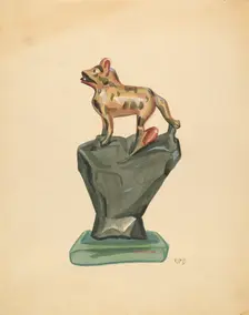 Carving, 1935/1942. Creator: Raoul Du Bois