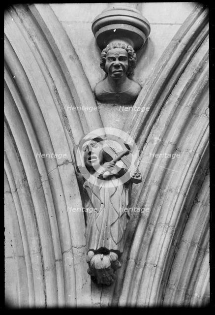 Carving, Beverley Minster, East Riding of Yorkshire, c1955-c1980. Creator: Ursula Clark.