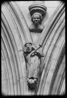 Carving, Beverley Minster, East Riding of Yorkshire, c1955-c1980. Creator: Ursula Clark