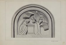 Carving for a Tombstone, c. 1937. Creator: Gordena Jackson