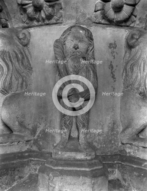 Carving from St Bartholomew's church, Orford, Suffolk, 1960. Artist: Laurence Goldman