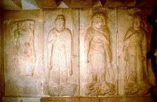 Carving in a cave shrine, Sokkuram, near Kyongju, South Korea