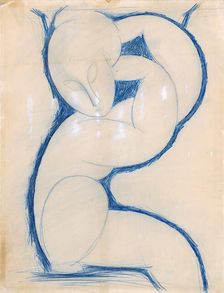 Caryatid, 1913-1915. Artist: Modigliani, Amedeo (1884-1920)