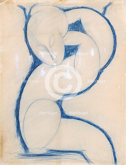 Caryatid, 1913-1915. Artist: Modigliani, Amedeo (1884-1920)