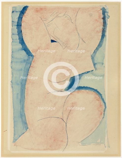 Caryatid, c. 1913. Creator: Amadeo Modigliani.