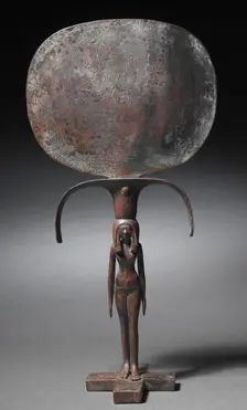 Caryatid Mirror, c. 1540-1296 BC. Creator: Unknown