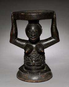 Caryatid Stool, c. 1900. Creator: Unknown