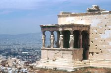 Caryatid porch, the Erectheum, Acropolis, Athens, 5th century BC. Artist: Mnesikles