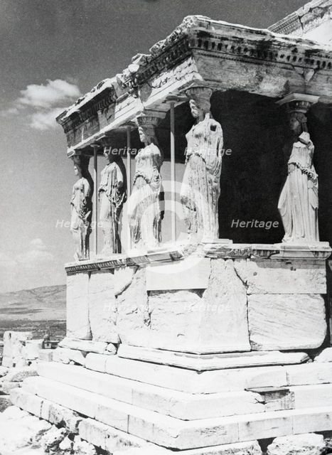 Caryatides, the Erechtheion, Athens, Greece, c1955. Creator: Arthur Charles Kirby Ware.