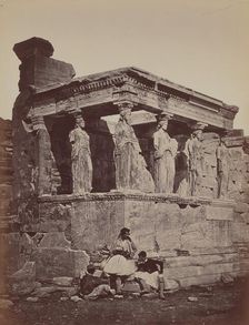 Caryatids of the Erectheum, 1857. Creator: James Robertson