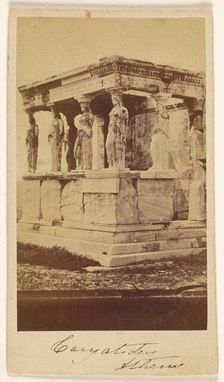 Caryatids, Athens, late 1850s-1860s. Creator: Konstantinos Dimitriou