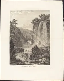 Cascatella di Tivoli, 1792. Creator: Albert Christoph Dies