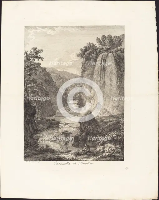 Cascatella di Tivoli, 1792. Creator: Albert Christoph Dies.