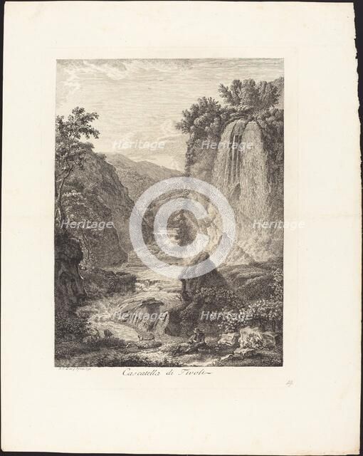 Cascatella di Tivoli, 1792. Creator: Albert Christoph Dies.