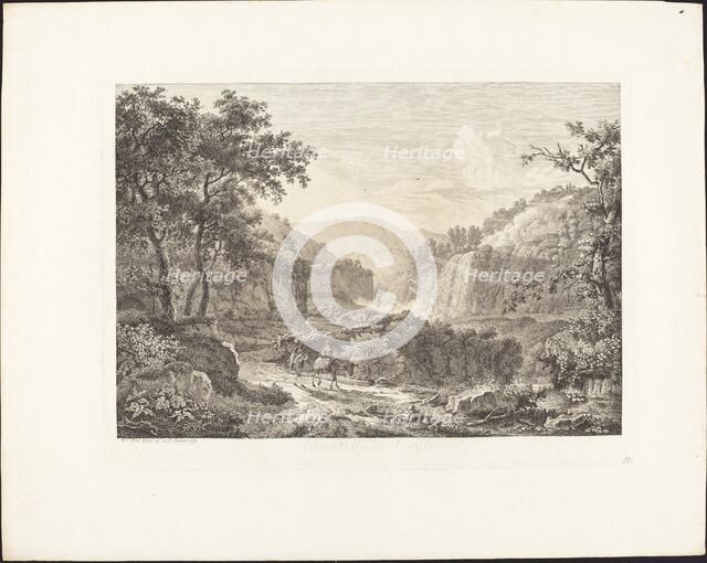 Cascatella di Tivoli, seconda veduta, 1792. Creator: Albert Christoph Dies.