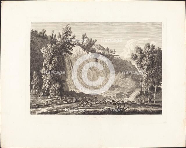 Cascatella Superiore a Tivoli, 1796. Creator: Albert Christoph Dies.