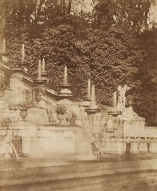 Cascade at the Chateau de St. Cloud, c.1854. Creator: Louis-Rémy Robert