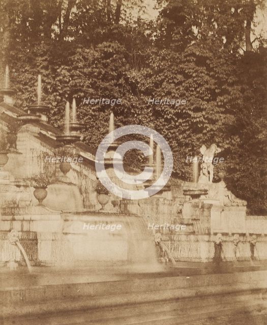 Cascade at the Chateau de St. Cloud, c.1854. Creator: Louis-Rémy Robert.
