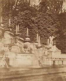 Cascade at the Chateau de St. Cloud, c.1854. Creator: Louis-Rémy Robert
