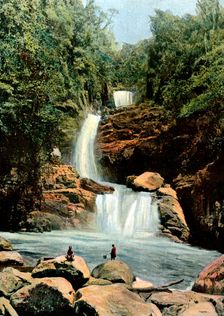 Cascade at Namora, Madagascar, late 19th century